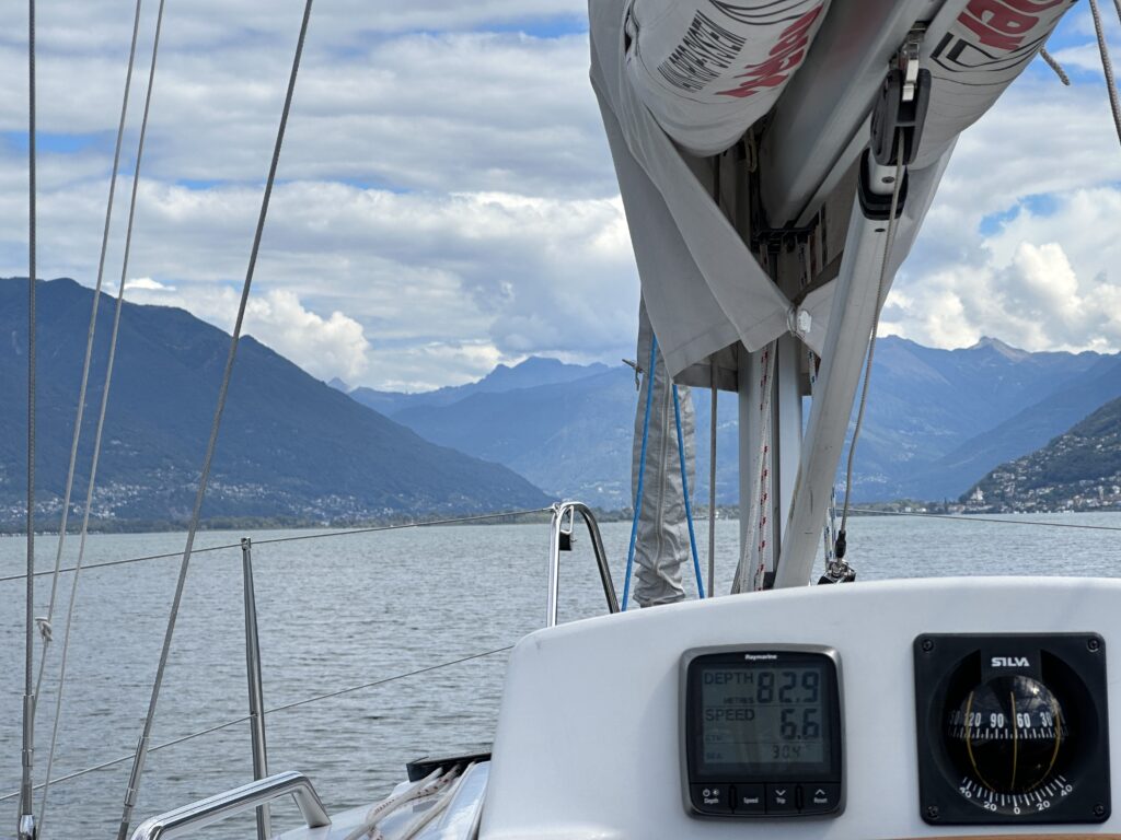 Die Tramonanta unterwegs auf dem LAgo Maggiore