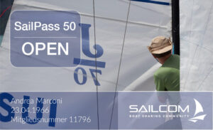 Der neue SailPass 50 Open - Vollständiger Segelspass zum halben Preis. Ein ganzes Jahr, auf allen SailCom Booten der Kategorie "Open".